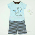 best salling concise style black stripe funny bear pattern 2 piece fashion baby clothes